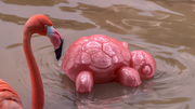 Large Articulated Turtle – Pink with Sparkles