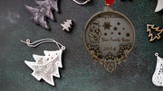 Personalized Wooden Christmas Ornament - Basswood Snowman with Custom Name (2 Variants)